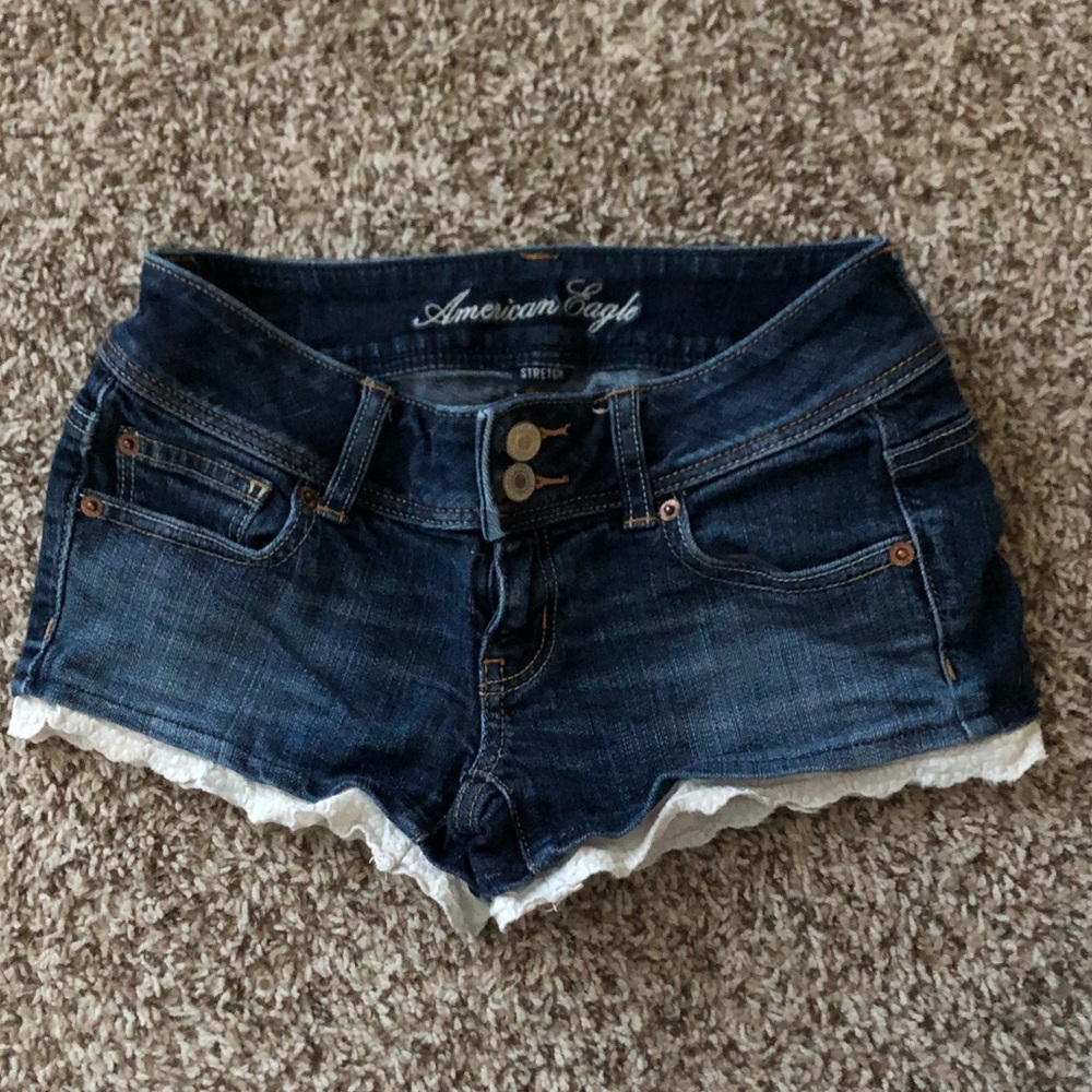 !!!SOLD!!! American Eagle Jean Shorts with Lace